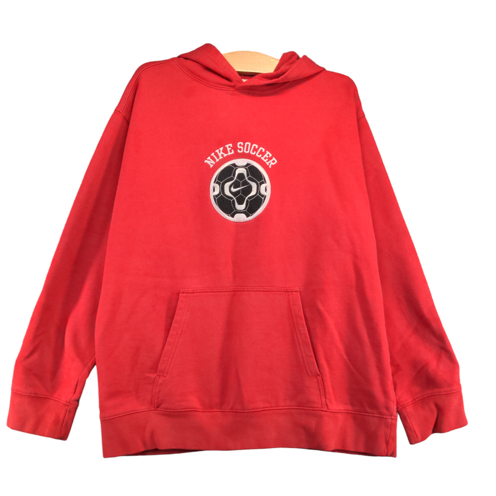 Nike Women's Soccer Hoodie Sweatshirt Red Size XL Long Sleeve Embroidered Logo